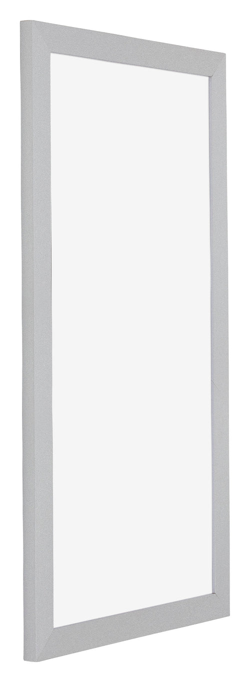 Mura MDF Bilderrahmen 20x40cm Silber Matt Vorne Schrag | Yourdecoration.at