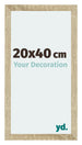 Mura MDF Bilderrahmen 20x40cm Sonoma Eiche Vorne Messe | Yourdecoration.at