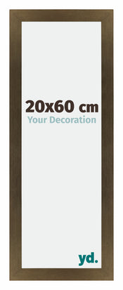 Mura MDF Bilderrahmen 20x60cm Bronze Dekor Vorne Messe | Yourdecoration.at