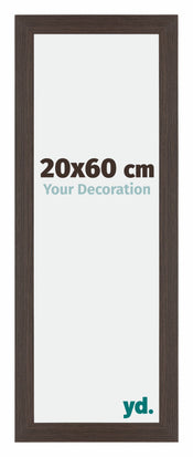 Mura MDF Bilderrahmen 20x60cm Eiche Dunkel Vorne Messe | Yourdecoration.at