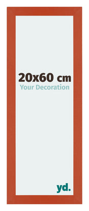 Mura MDF Bilderrahmen 20x60cm Orange Vorne Messe | Yourdecoration.at