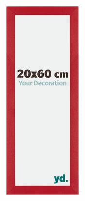 Mura MDF Bilderrahmen 20x60cm Rot Vorne Messe | Yourdecoration.at