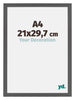 Mura MDF Bilderrahmen 21x29 7cm A4 Antrazit Messe | Yourdecoration.at