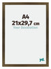 Mura MDF Bilderrahmen 21x29 7cm A4 Bronze Dekor Vorne Messe | Yourdecoration.at