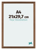 Mura MDF Bilderrahmen 21x29 7cm A4 Kupfer Dekor Vorne Messe | Yourdecoration.at