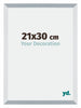 Mura MDF Bilderrahmen 21x30cm Aluminium Geburstet Vorne Messe | Yourdecoration.at