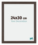 Mura MDF Bilderrahmen 24x30cm Eiche Dunkel Vorne Messe | Yourdecoration.at