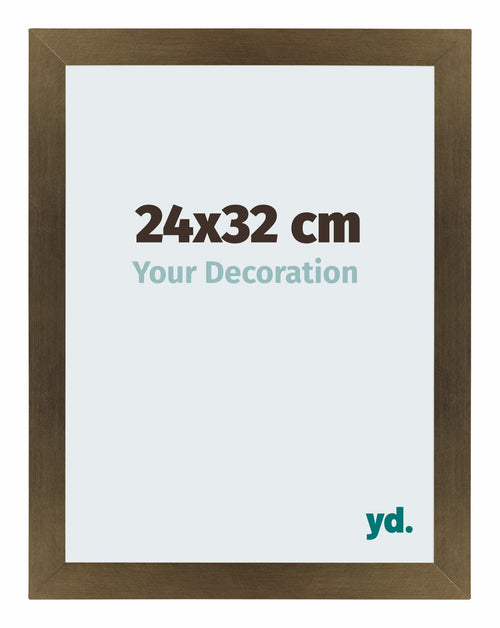 Mura MDF Bilderrahmen 24x32cm Bronze Dekor Vorne Messe | Yourdecoration.at