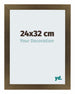 Mura MDF Bilderrahmen 24x32cm Bronze Dekor Vorne Messe | Yourdecoration.at