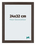 Mura MDF Bilderrahmen 24x32cm Eiche Dunkel Vorne Messe | Yourdecoration.at