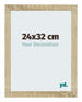 Mura MDF Bilderrahmen 24x32cm Sonoma Eiche Vorne Messe | Yourdecoration.at