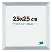 Mura MDF Bilderrahmen 25x25cm Aluminium Geburstet Vorne Messe | Yourdecoration.at