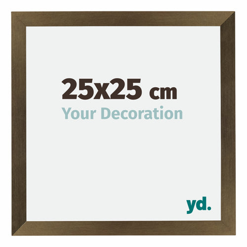 Mura MDF Bilderrahmen 25x25cm Bronze Dekor Vorne Messe | Yourdecoration.at