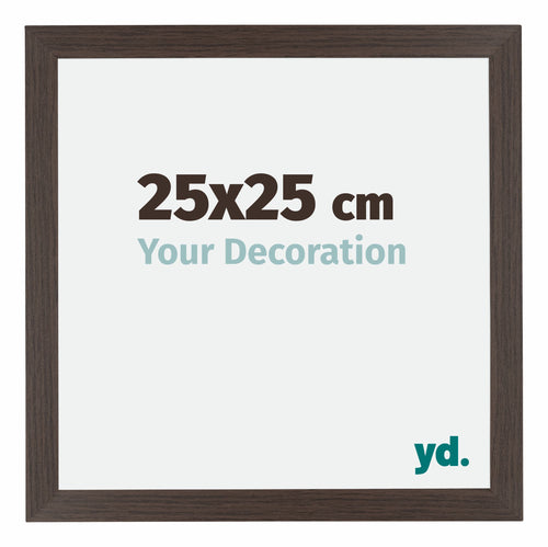 Mura MDF Bilderrahmen 25x25cm Eiche Dunkel Vorne Messe | Yourdecoration.at