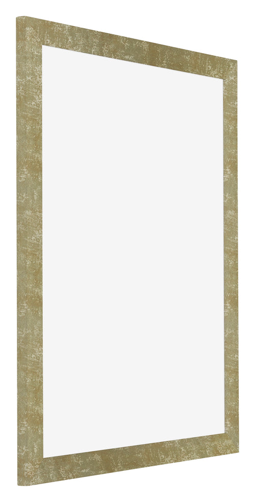 Mura MDF Bilderrahmen 25x30cm Gold Antik Vorne Schrag | Yourdecoration.at