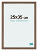 Mura MDF Bilderrahmen 25x35cm Nussbaum Dunkel Vorne Messe | Yourdecoration.at