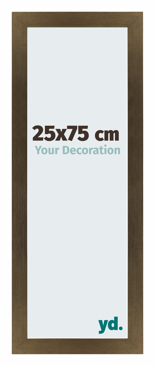 Mura MDF Bilderrahmen 25x75cm Bronze Dekor Vorne Messe | Yourdecoration.at