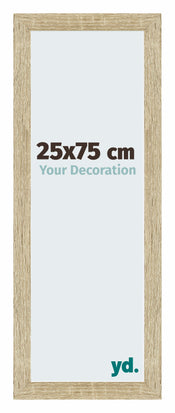 Mura MDF Bilderrahmen 25x75cm Sonoma Eiche Vorne Messe | Yourdecoration.at