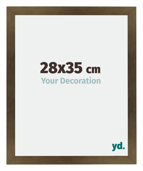 Mura MDF Bilderrahmen 28x35cm Bronze Dekor Vorne Messe | Yourdecoration.at