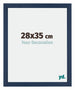 Mura MDF Bilderrahmen 28x35cm Dunkelblau Gewischt Vorne Messe | Yourdecoration.at