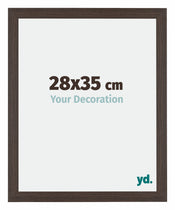 Mura MDF Bilderrahmen 28x35cm Eiche Dunkel Vorne Messe | Yourdecoration.at