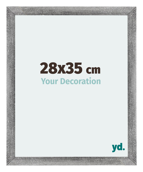 Mura MDF Bilderrahmen 28x35cm Grau Gewischt Vorne Messe | Yourdecoration.at