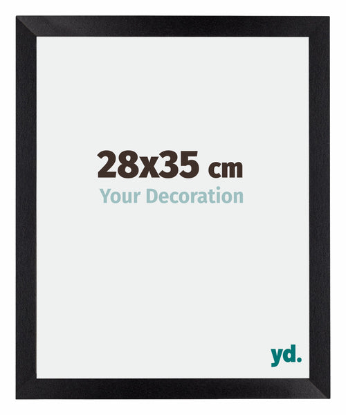 Mura MDF Bilderrahmen 28x35cm Schwarz Matt Vorne Messe | Yourdecoration.at