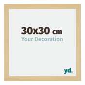 Mura MDF Bilderrahmen 30x30cm Ahorn Dekor Vorne Messe | Yourdecoration.at