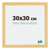 Mura MDF Bilderrahmen 30x30cm Buche Dekor Vorne Messe | Yourdecoration.at