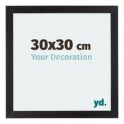 Mura MDF Bilderrahmen 30x30cm Schwarz Gemasert Vorne Messe | Yourdecoration.at