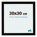 Mura MDF Bilderrahmen 30x30cm Schwarz Hochglanz Vorne Messe | Yourdecoration.at