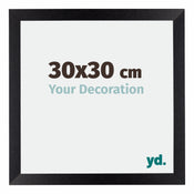 Mura MDF Bilderrahmen 30x30cm Schwarz Matt Vorne Messe | Yourdecoration.at