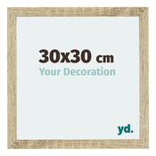 Mura MDF Bilderrahmen 30x30cm Sonoma Eiche Vorne Messe | Yourdecoration.at