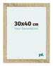 Mura MDF Bilderrahmen 30x40cm Sonoma Eiche Vorne Messe | Yourdecoration.at