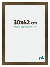 Mura MDF Bilderrahmen 30x42cm Bronze Dekor Vorne Messe | Yourdecoration.at