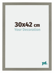 Mura MDF Bilderrahmen 30x42cm Grau Vorne Messe | Yourdecoration.at