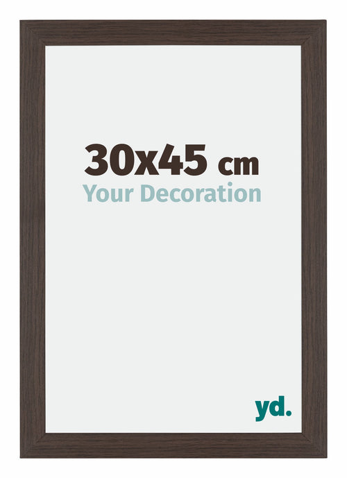 Mura MDF Bilderrahmen 30x45cm Eiche Dunkel Vorne Messe | Yourdecoration.at