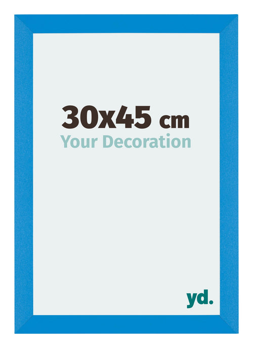 Mura MDF Bilderrahmen 30x45cm Hell Blau Vorne Messe | Yourdecoration.at