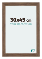 Mura MDF Bilderrahmen 30x45cm Nussbaum Dunkel Vorne Messe | Yourdecoration.at