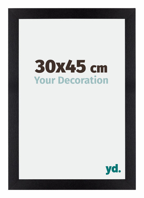 Mura MDF Bilderrahmen 30x45cm Schwarz Matt Vorne Messe | Yourdecoration.at