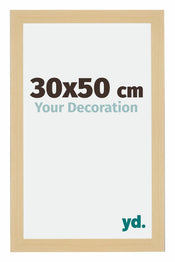 Mura MDF Bilderrahmen 30x50cm Ahorn Dekor Vorne Messe | Yourdecoration.at