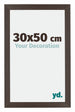 Mura MDF Bilderrahmen 30x50cm Eiche Dunkel Vorne Messe | Yourdecoration.at