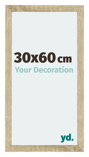 Mura MDF Bilderrahmen 30x60cm Sonoma Eiche Vorne Messe | Yourdecoration.at