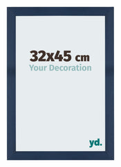 Mura MDF Bilderrahmen 32x45cm Dunkelblau Gewischt Vorne Messe | Yourdecoration.at