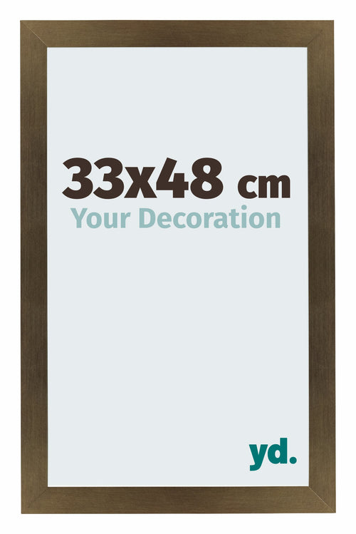 Mura MDF Bilderrahmen 33x48cm Bronze Dekor Vorne Messe | Yourdecoration.at