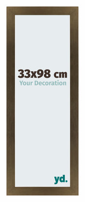 Mura MDF Bilderrahmen 33x98cm Bronze Dekor Vorne Messe | Yourdecoration.at