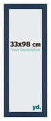 Mura MDF Bilderrahmen 33x98cm Dunkelblau Gewischt Vorne Messe | Yourdecoration.at