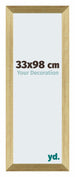 Mura MDF Bilderrahmen 33x98cm Goldglanz Vorne Messe | Yourdecoration.at