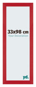 Mura MDF Bilderrahmen 33x98cm Rot Vorne Messe | Yourdecoration.at