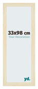 Mura MDF Bilderrahmen 33x98cm Sand Gewischt Vorne Messe | Yourdecoration.at